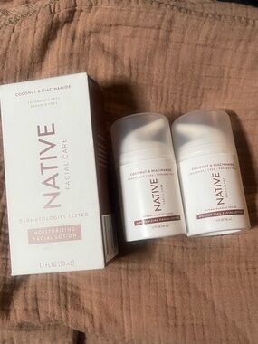 New Bundle of 3 Native Facial Moisturizing Lotion Coconut & Niacinamide 1.7FL OZ